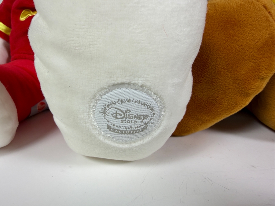 Just Added - Disney Store Mickey Mouse Memories Plush Collection Lot Of 4, January Marching Band, June Pirates Of The Caribbean, March Steamboat Willie, April Brave Little Tailor Limited Edition 22'H [Photo 3]
