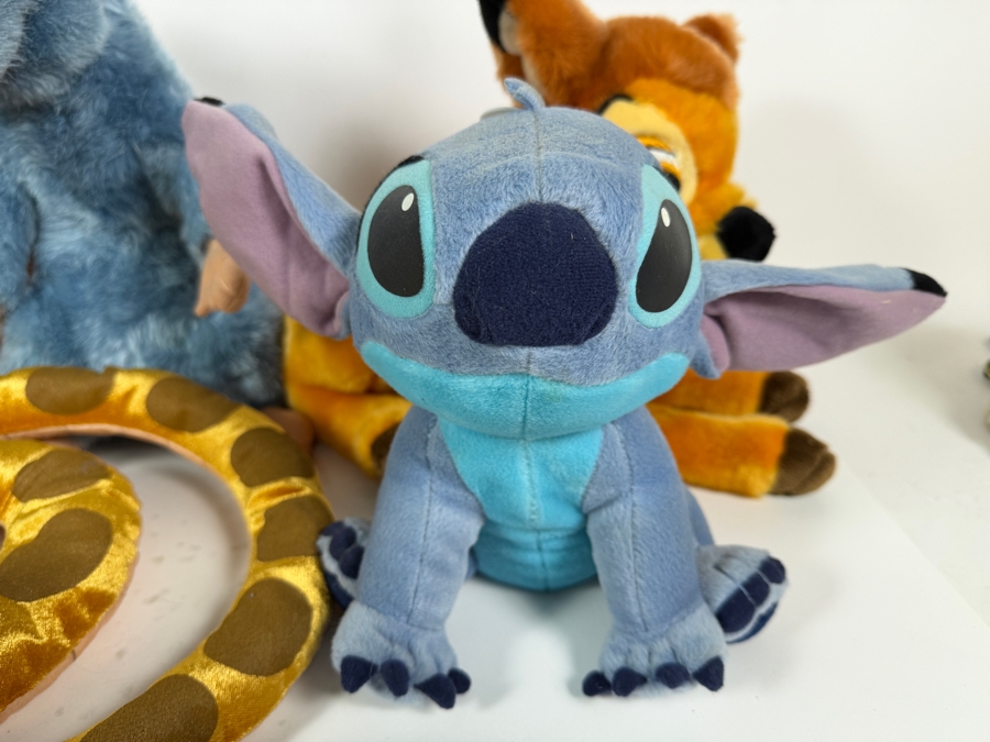 Just Added - Disney Store Stuffed Animal Plush Big Lot Of 7, Winnie The Pooh Eeyore Reindeer Costume, Ratatouille Remy, Lilo And Stitch, The Jungle Book Kaa Snake, King Louie, Snow White Grumpy [Photo 3]