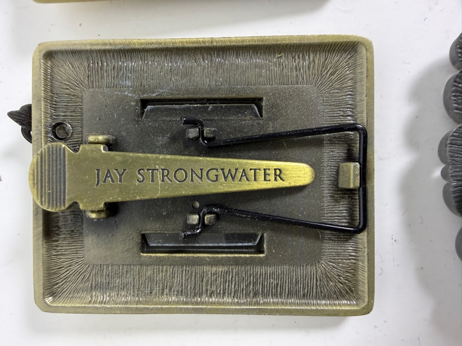 Just Added - Jay Strongwater For Neiman Marcus Miniature Jeweled Enamel Picture Frame And Place Card Holder Lot Of Ten 1.75'W X 2'H [Photo 6]
