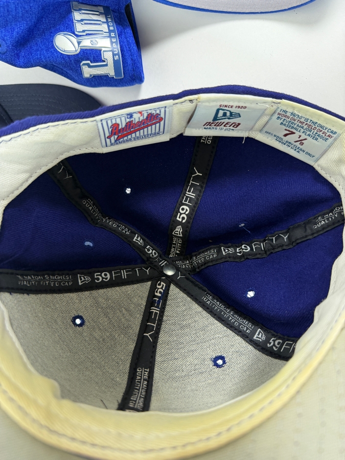 Just Added - Baseball Cap Lot Of 4, Los Angeles Dodgers, Boston Red Sox, LA Rams Helmet Vintage Stripe, Modern LA Rams Logo [Photo 6]