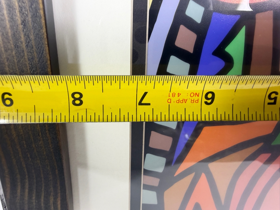 Just Added - Santos Orellana (B. 1974, American) Urban Pop Artwork Framed Print on Paper 'The Art Of Santos' Hand Signed On Verso 7' X 10' Framed 12.5' X 16' [Photo 6]