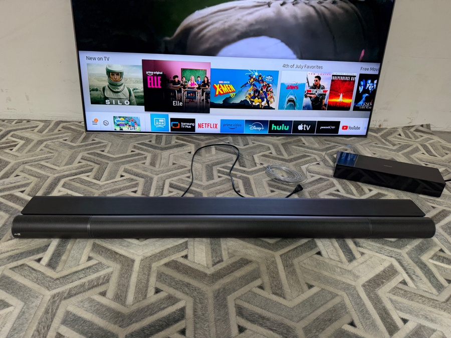 Just Added - Samsung QN65Q90RAFXZA Flat 65 Inch QLED 4K Smart TV With Vizio P514a-H6 Elevate 48 Inch 5.1.4 Dolby Atmos Soundbar System And One Connect Box Audio Video Bundle [Photo 7]