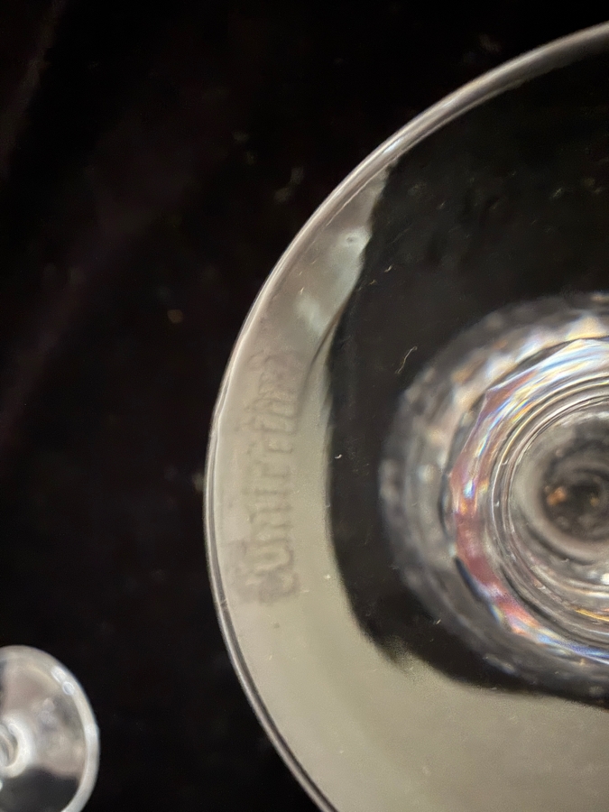 Just Added - Small Waterford Crystal Colleen Short Stem Cordial Liqueur Glasses Set Of 6, Hand Cut Olive Diamond Pattern 3.25'H [Photo 4]