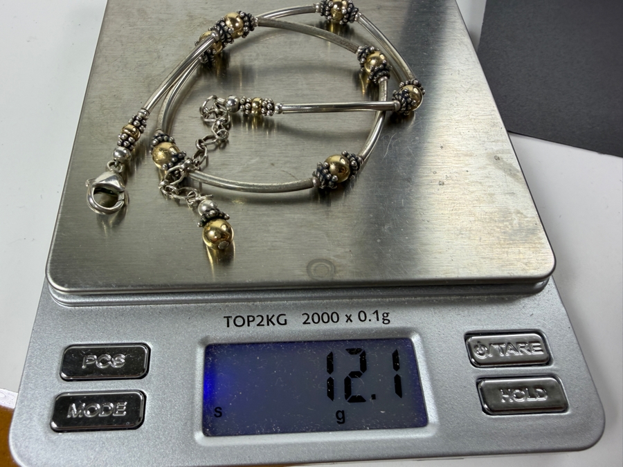 Just Added - Sterling Silver 16' Necklace 12.1g [Photo 5]