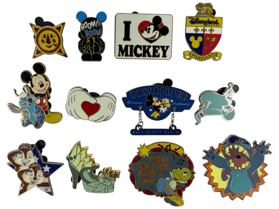 (12) Vintage Disney Trading Pins