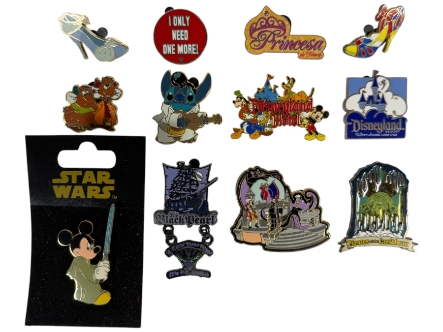 (12) Vintage Disney Trading Pins