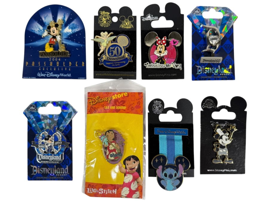 (8) Vintage Disney Trading Pins