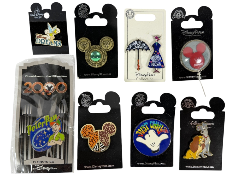 (8) Vintage Disney Trading Pins