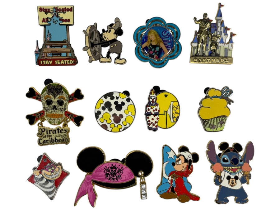 (12) Vintage Disney Trading Pins