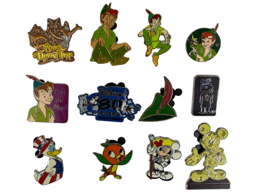 (12) Vintage Disney Trading Pins