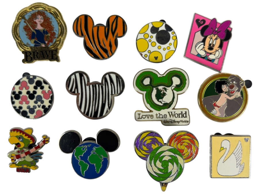(12) Vintage Disney Trading Pins