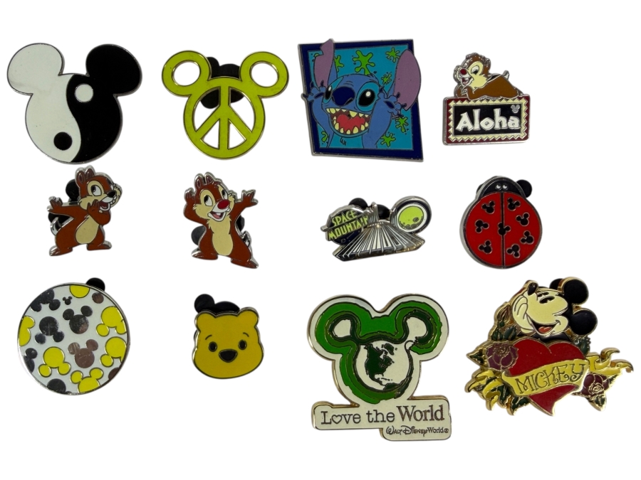 (12) Vintage Disney Trading Pins
