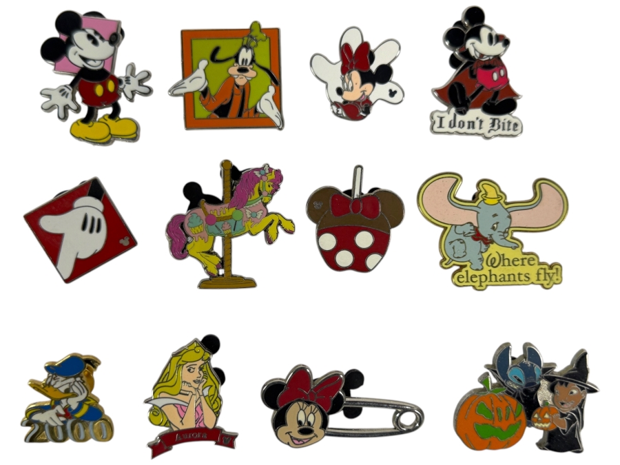 (12) Vintage Disney Trading Pins