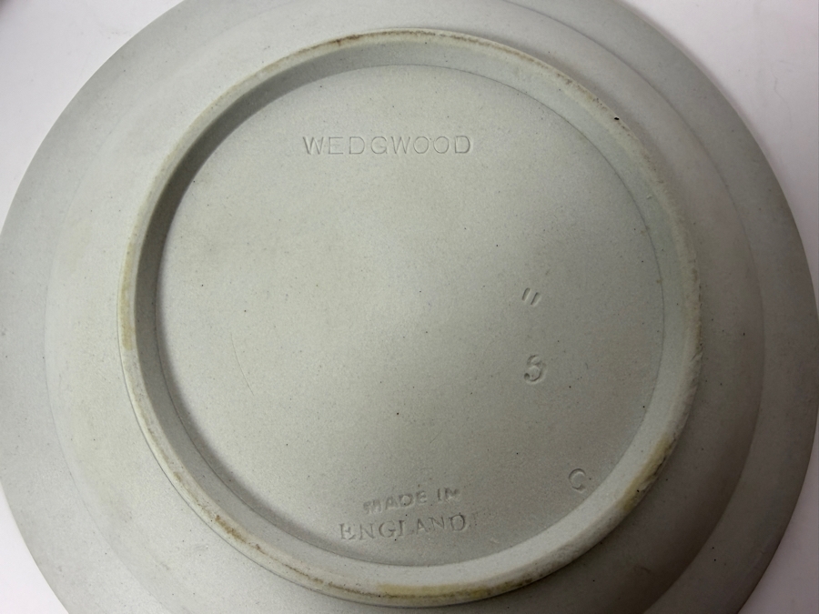 Vintage Wedgwood Dark Blue Jasperware Neoclassical Bread Butter Salad Plates Group Set Of Seven 5'W [Photo 8]
