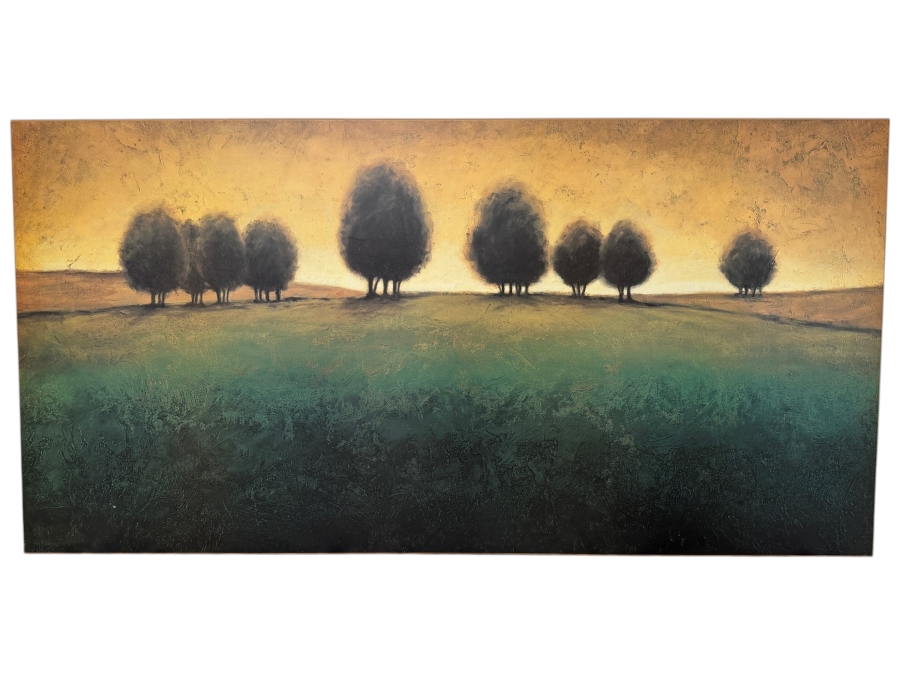Just Added - Gregory Williams Incandescence Framed Panoramic Gold Sky Landscape Print From Z Gallerie Retail $245 54' X 27.5'