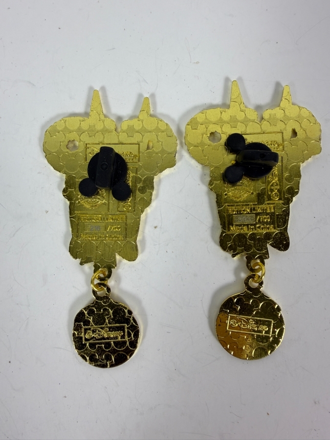 (2) Vintage 2014 Limited Edition of 700 Disney Tinker Bell Trading Pins from Disneyland Paris 'Joyeux Noel' [Photo 4]