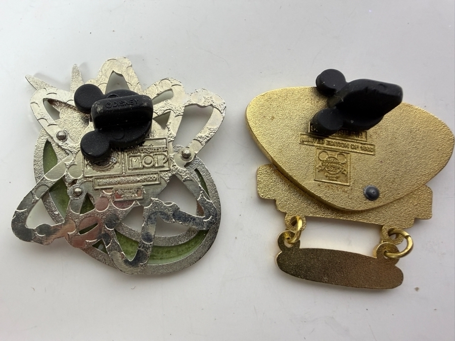 Vintage 2009 Limited Edition of 500 Walt Disney World 'Pin-Tiquities' Tinker Bell Atomic MOP Event Celebration Trading Pin and Limited Edition of 1,000 'Magical Memories' Tinker Bell and Sleeping Beauty Castle Trading Pin from the Disneyland Resort [Photo 4]