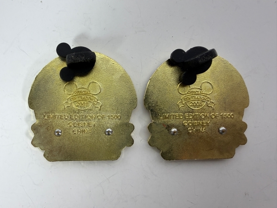 Pair Of Vintage 2008 Limited Edition of 1,500 Disney Classic Mickey Mouse Trading Pins [Photo 3]