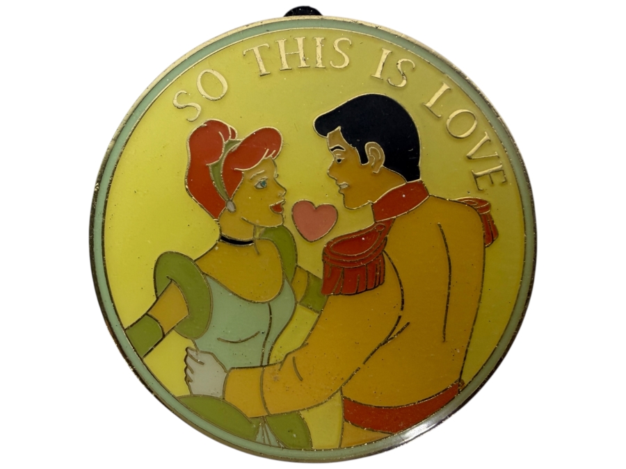 Vintage Limited Edition of 400 Disney Studio Store Hollywood 'Into the Woods' Series Trading Pin Featuring Cinderella and Prince Charming