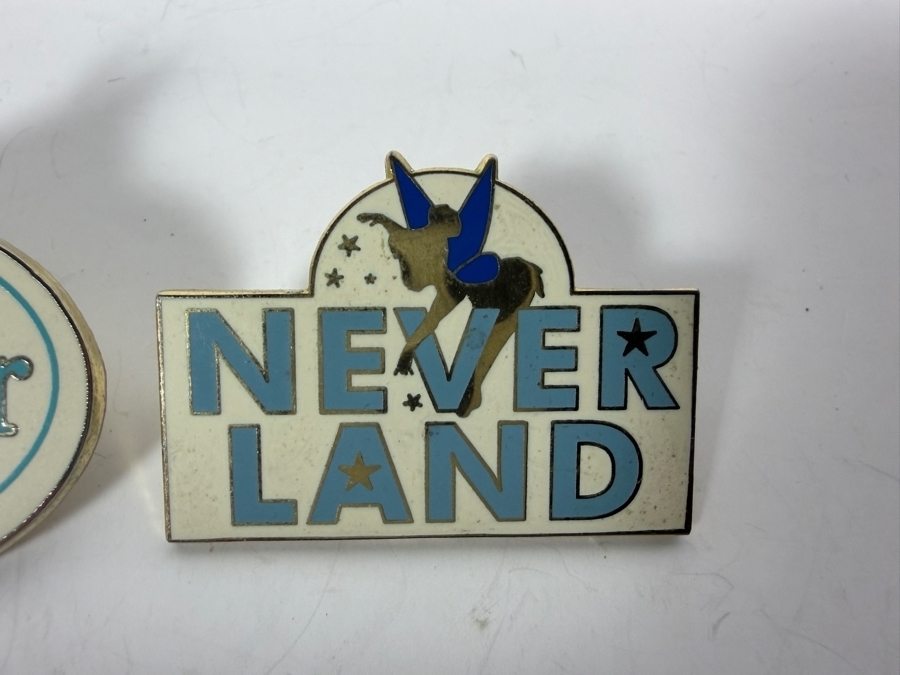 Vintage Limited Edition of 300 Walt Disney Imagineering (WDI) Exclusive 'Imagineer Name Tag' Pin Featuring Tinker Bell and Limited Edition of 300 Tinker Bell Neverland Trading Pin [Photo 3]