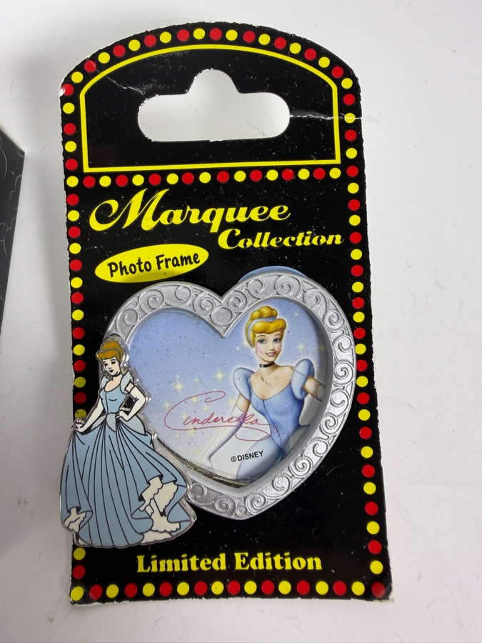 Limited Edition Disney Cinderella Marquee Collection Photo Frame Pin and Limited Edition Walt Disney Gallery Donald Duck 65th Anniversary 'Magical Moments' Trading Pin [Photo 2]