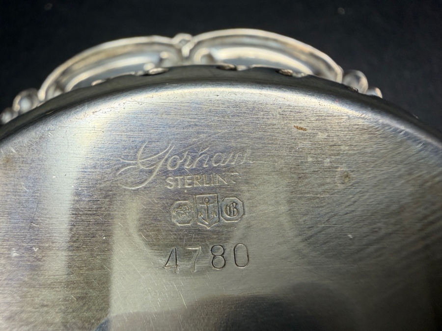 Antique Gorham Cromwell Pattern Sterling Silver Pierced Nut Bowl Bonbon Dish Number 4780 4'W X 2.5'D X 1'H 24.1g [Photo 6]