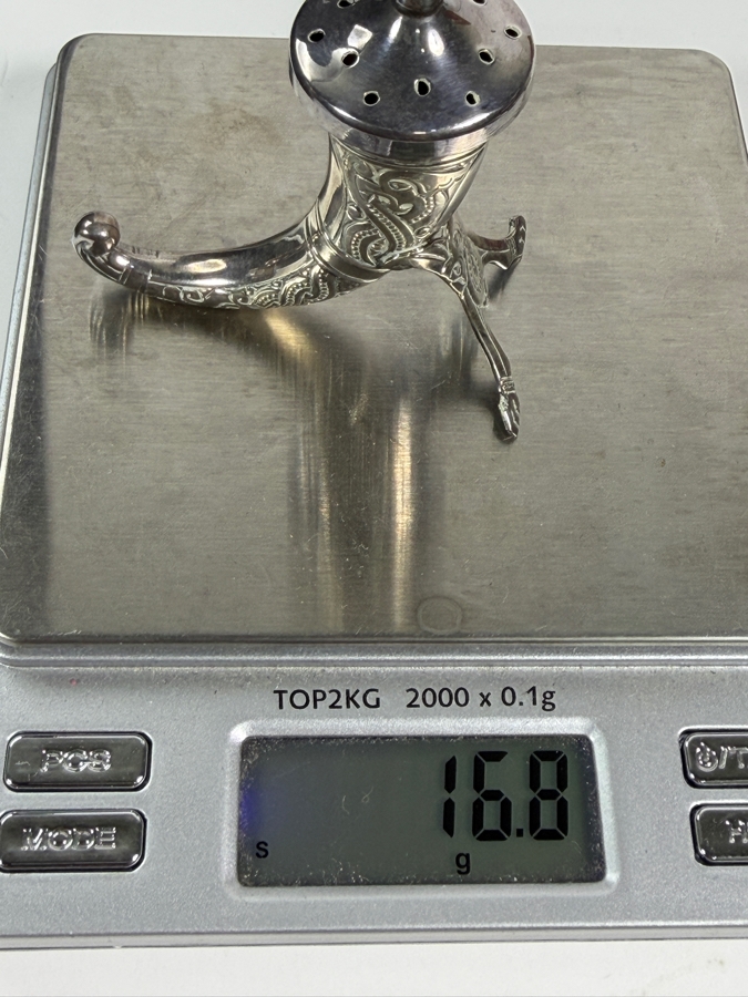 Vintage Norwegian Sterling Silver Viking Horn Salt Or Pepper Shaker 16.8g [Photo 6]