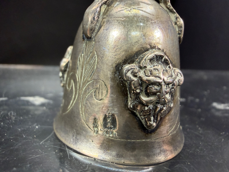 Vintage Dutch Sterling Silver Novelty Windmill Wager Cup Bell 3'H 36.1g [Photo 3]