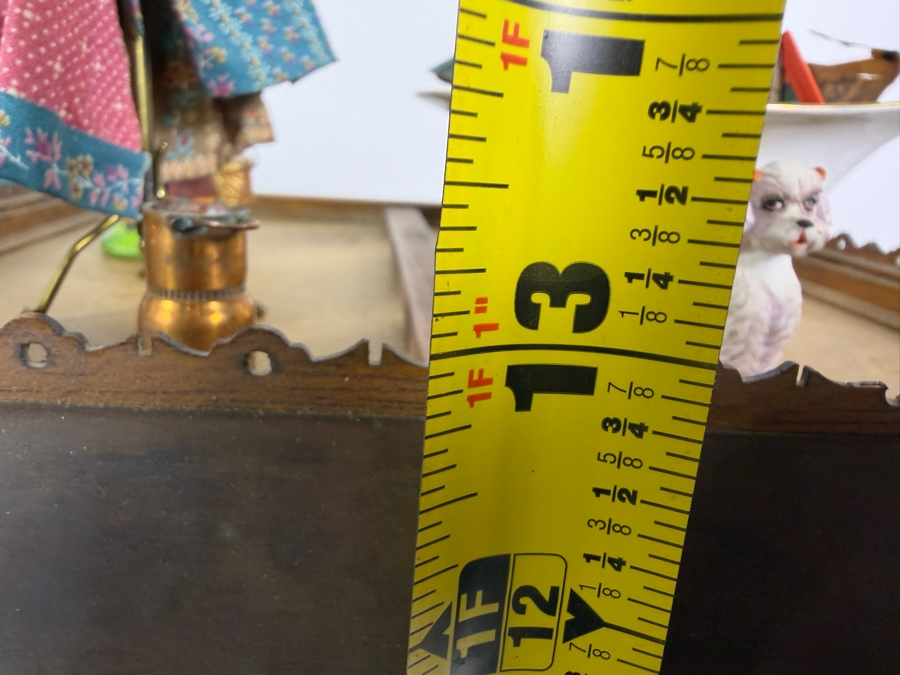 Vintage French Themed Diorama Room Box Shop Entitled La Boutique Provencale With Miniature Accessories And Figurines 11'W X 10.5'D X 13'H - See Photos [Photo 28]
