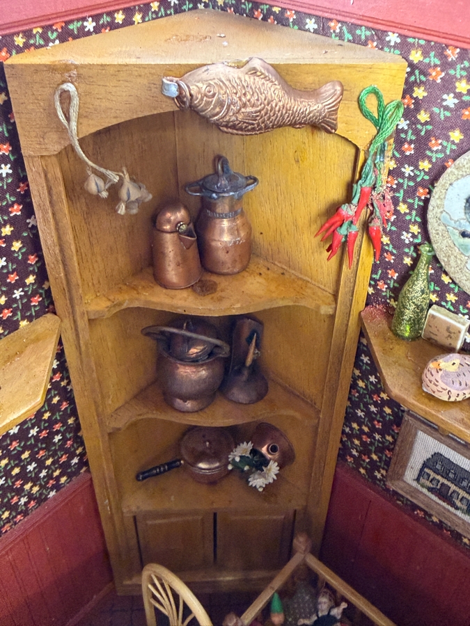 Vintage French Themed Diorama Room Box Shop Entitled La Boutique Provencale With Miniature Accessories And Figurines 11'W X 10.5'D X 13'H - See Photos [Photo 14]