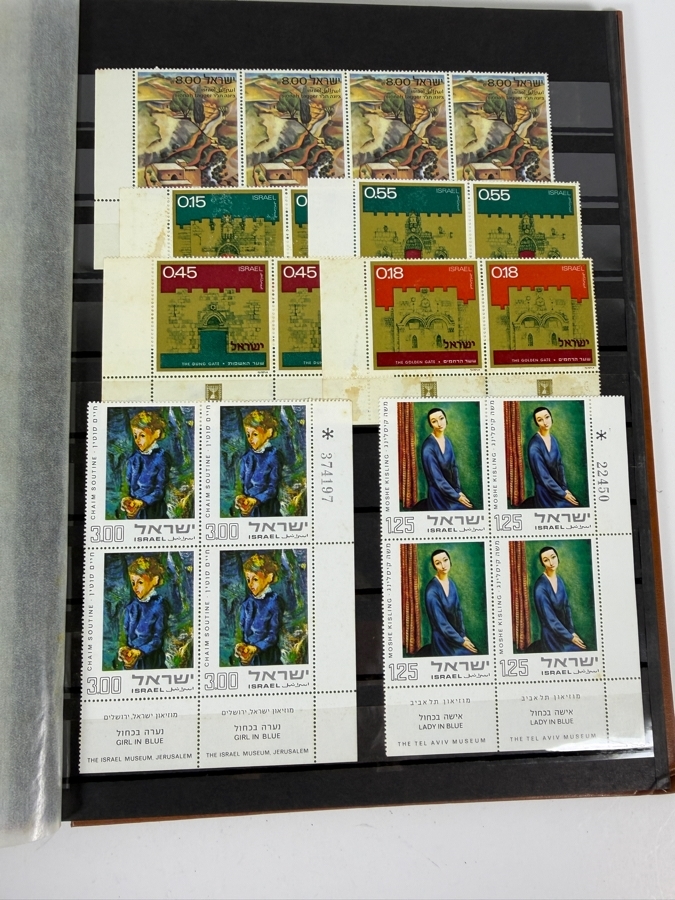 Collection of Mint Israeli Postage Stamps Featuring Marc Chagall Tribes of Israel Mint Stamps - Multiple Pages of Mint Stamps - See Photos [Photo 15]