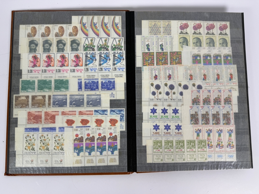 Collection of Mint Israeli Postage Stamps Featuring Marc Chagall Tribes of Israel Mint Stamps - Multiple Pages of Mint Stamps - See Photos [Photo 17]