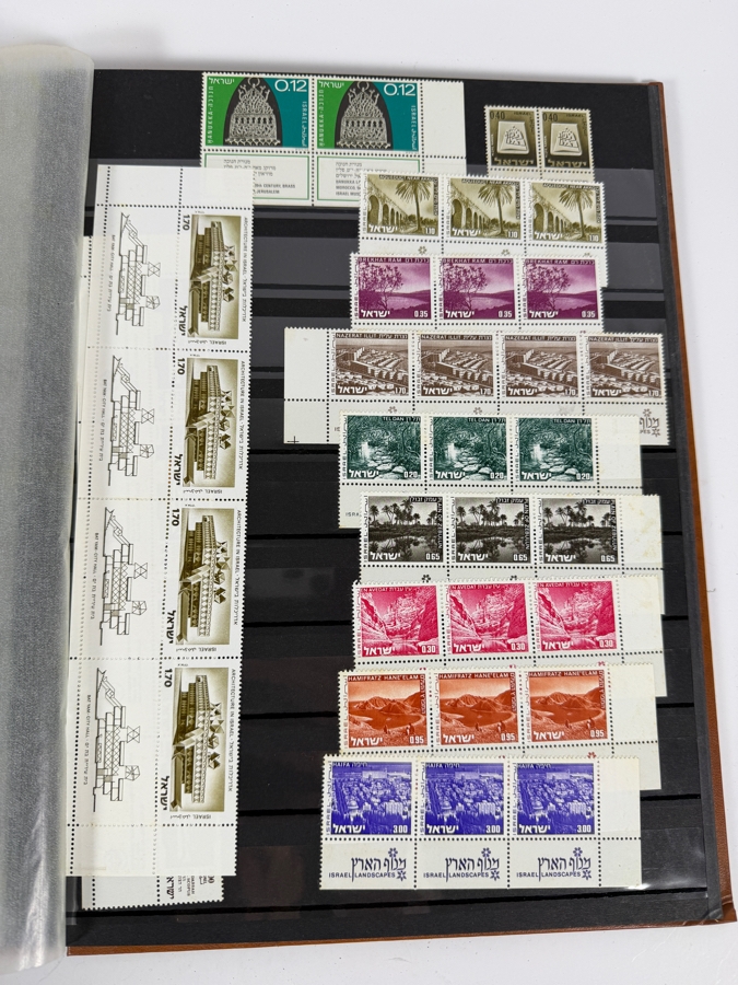 Collection of Mint Israeli Postage Stamps Featuring Marc Chagall Tribes of Israel Mint Stamps - Multiple Pages of Mint Stamps - See Photos [Photo 12]