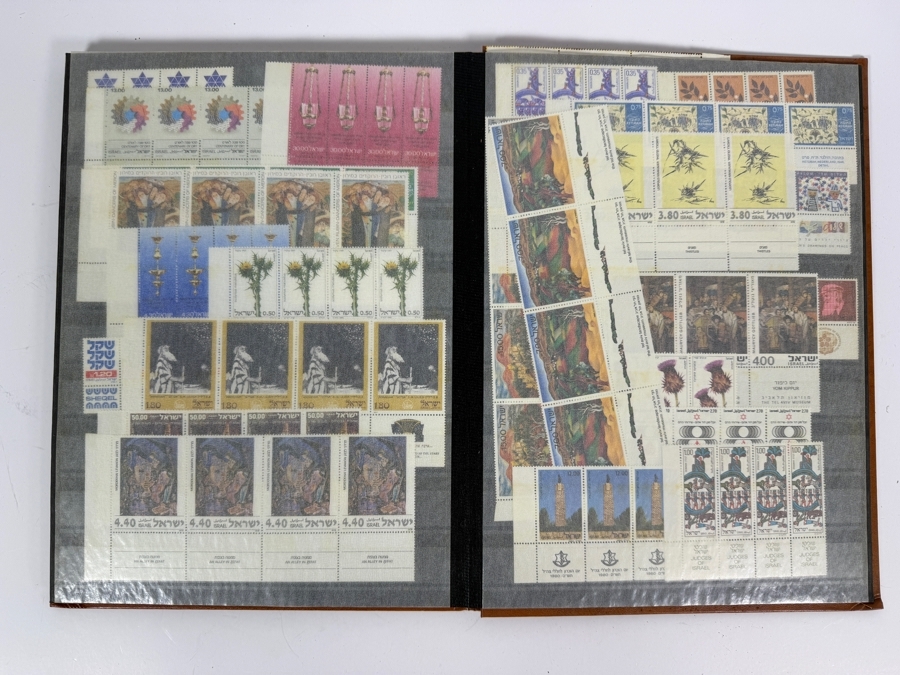 Collection of Mint Israeli Postage Stamps Featuring Marc Chagall Tribes of Israel Mint Stamps - Multiple Pages of Mint Stamps - See Photos [Photo 5]
