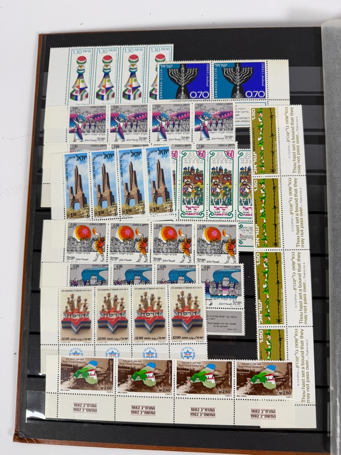 Collection of Mint Israeli Postage Stamps Featuring Marc Chagall Tribes of Israel Mint Stamps - Multiple Pages of Mint Stamps - See Photos [Photo 16]