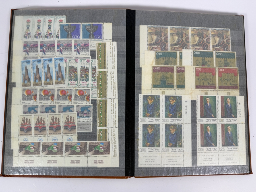 Collection of Mint Israeli Postage Stamps Featuring Marc Chagall Tribes of Israel Mint Stamps - Multiple Pages of Mint Stamps - See Photos [Photo 14]