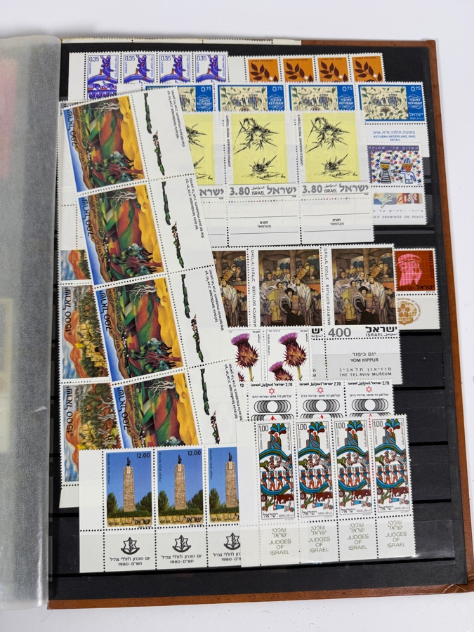 Collection of Mint Israeli Postage Stamps Featuring Marc Chagall Tribes of Israel Mint Stamps - Multiple Pages of Mint Stamps - See Photos [Photo 7]