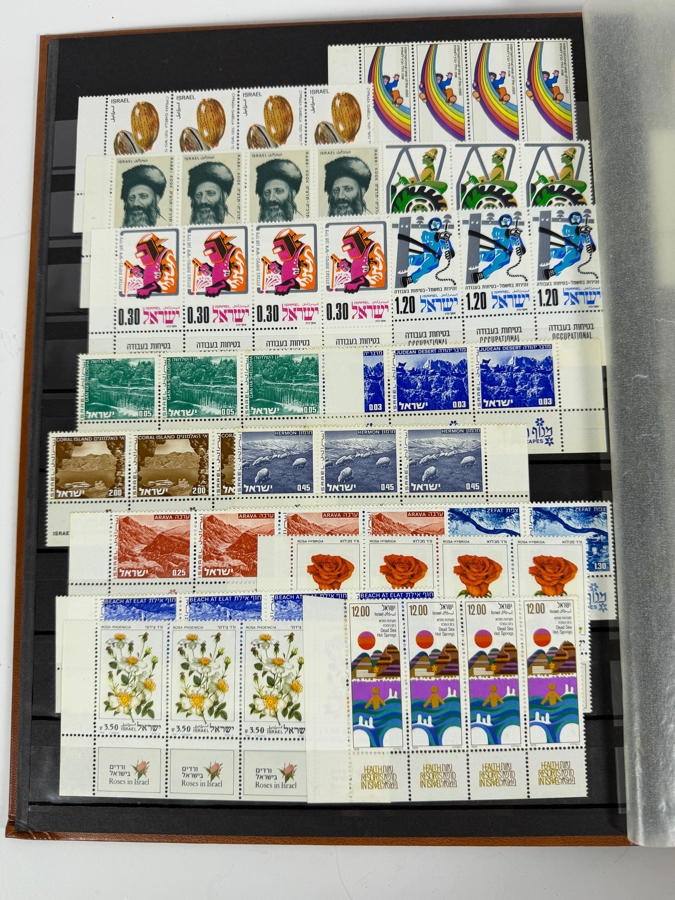 Collection of Mint Israeli Postage Stamps Featuring Marc Chagall Tribes of Israel Mint Stamps - Multiple Pages of Mint Stamps - See Photos [Photo 19]