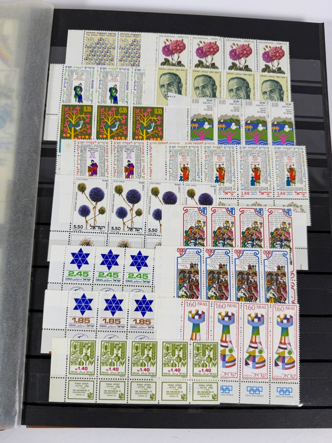Collection of Mint Israeli Postage Stamps Featuring Marc Chagall Tribes of Israel Mint Stamps - Multiple Pages of Mint Stamps - See Photos [Photo 18]