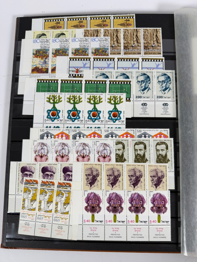 Collection of Mint Israeli Postage Stamps Featuring Marc Chagall Tribes of Israel Mint Stamps - Multiple Pages of Mint Stamps - See Photos [Photo 10]