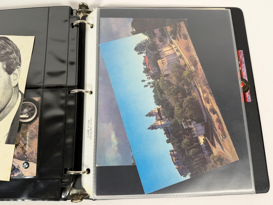 Collection of Vintage Postcards Including Movie Star Postcards and B&W Photographs - Multiple Pages in Binder - See Photos [Photo 12]