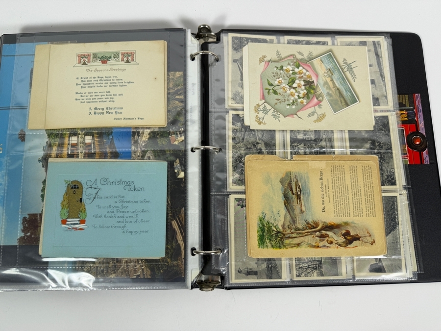 Collection of Vintage Postcards Including Movie Star Postcards and B&W Photographs - Multiple Pages in Binder - See Photos [Photo 16]