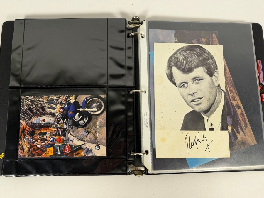 Collection of Vintage Postcards Including Movie Star Postcards and B&W Photographs - Multiple Pages in Binder - See Photos [Photo 10]