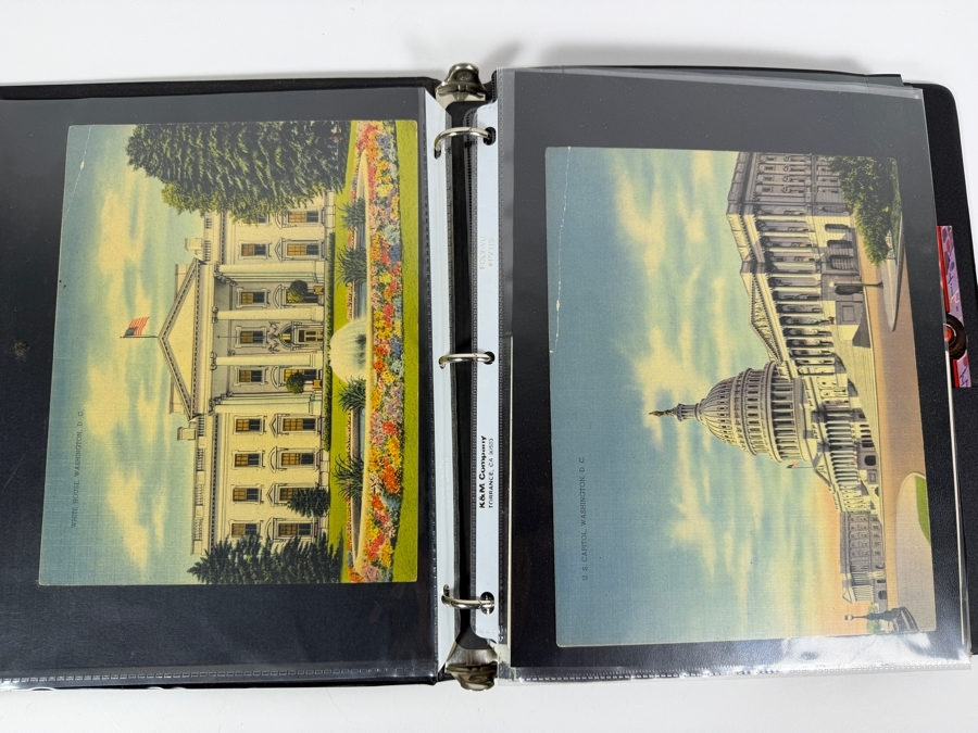 Collection of Vintage Postcards Including Movie Star Postcards and B&W Photographs - Multiple Pages in Binder - See Photos [Photo 24]