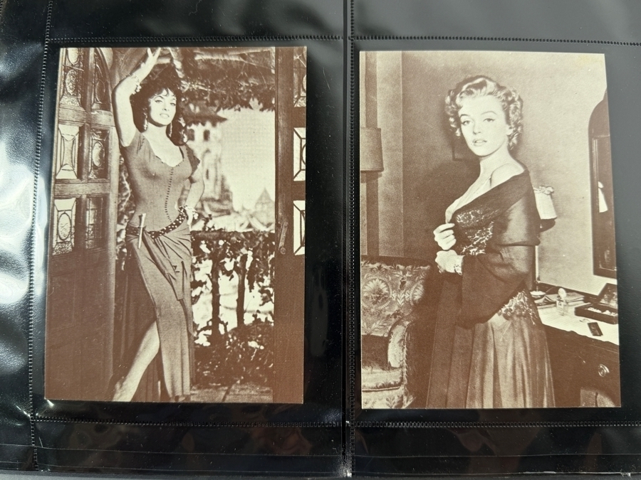 Collection of Vintage Postcards Including Movie Star Postcards and B&W Photographs - Multiple Pages in Binder - See Photos [Photo 3]