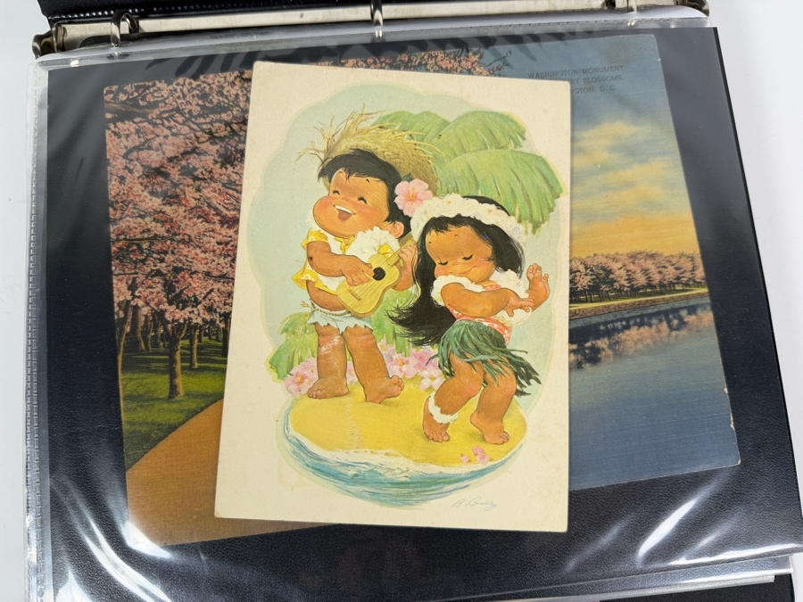 Collection of Vintage Postcards Including Movie Star Postcards and B&W Photographs - Multiple Pages in Binder - See Photos [Photo 26]