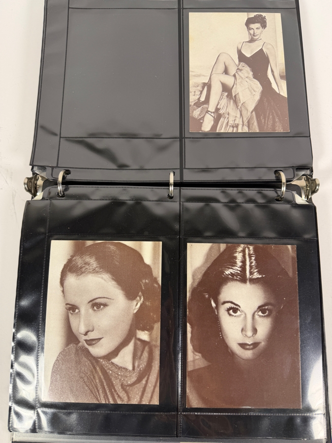 Collection of Vintage Postcards Including Movie Star Postcards and B&W Photographs - Multiple Pages in Binder - See Photos [Photo 5]