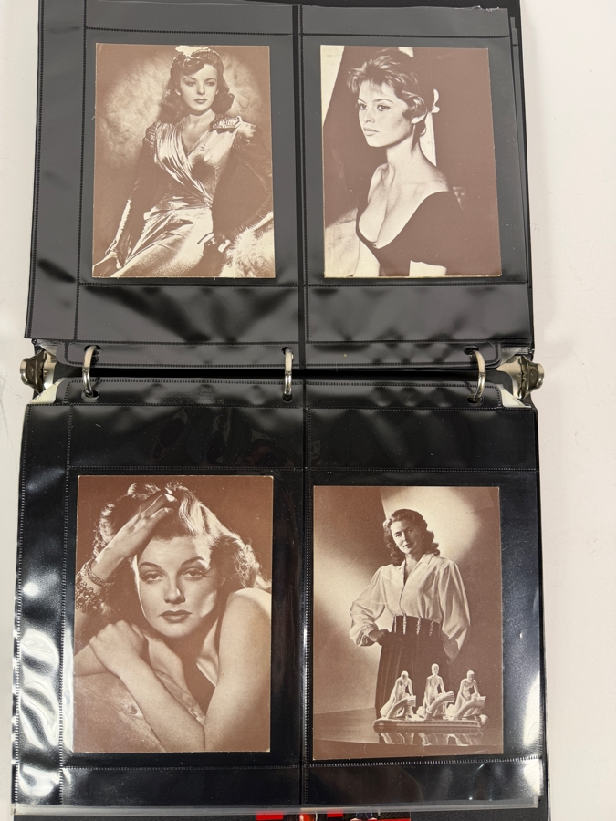 Collection of Vintage Postcards Including Movie Star Postcards and B&W Photographs - Multiple Pages in Binder - See Photos [Photo 6]