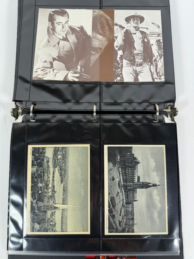 Collection of Vintage Postcards Including Movie Star Postcards and B&W Photographs - Multiple Pages in Binder - See Photos [Photo 9]