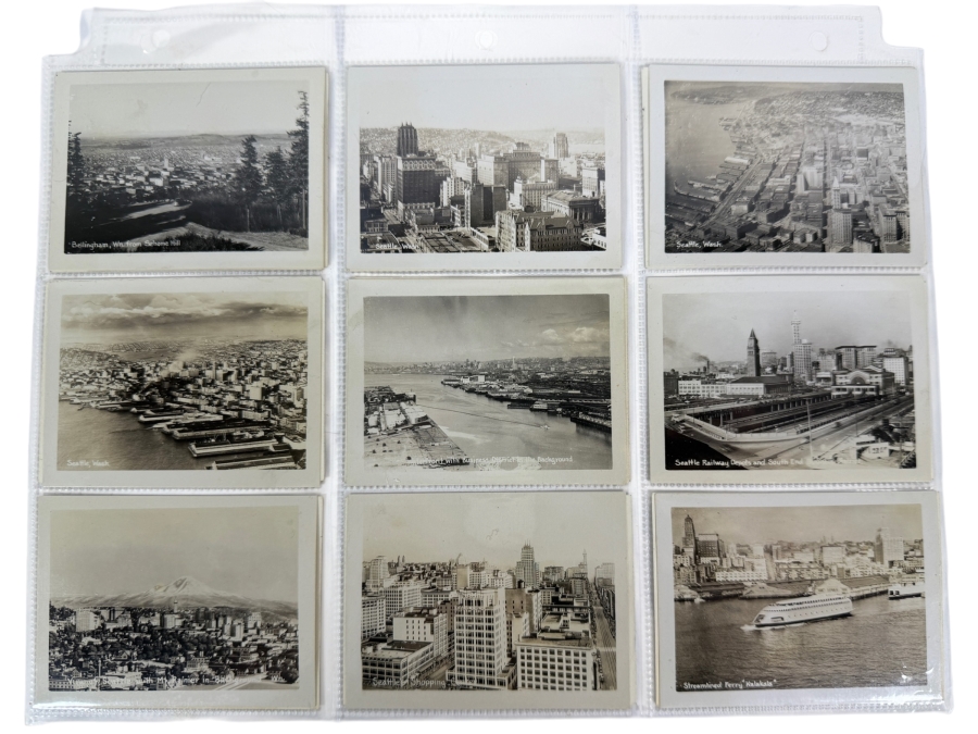 Collection of (18) Vintage B&W Photographs of the Seattle WA Area 3.5 X 2.5